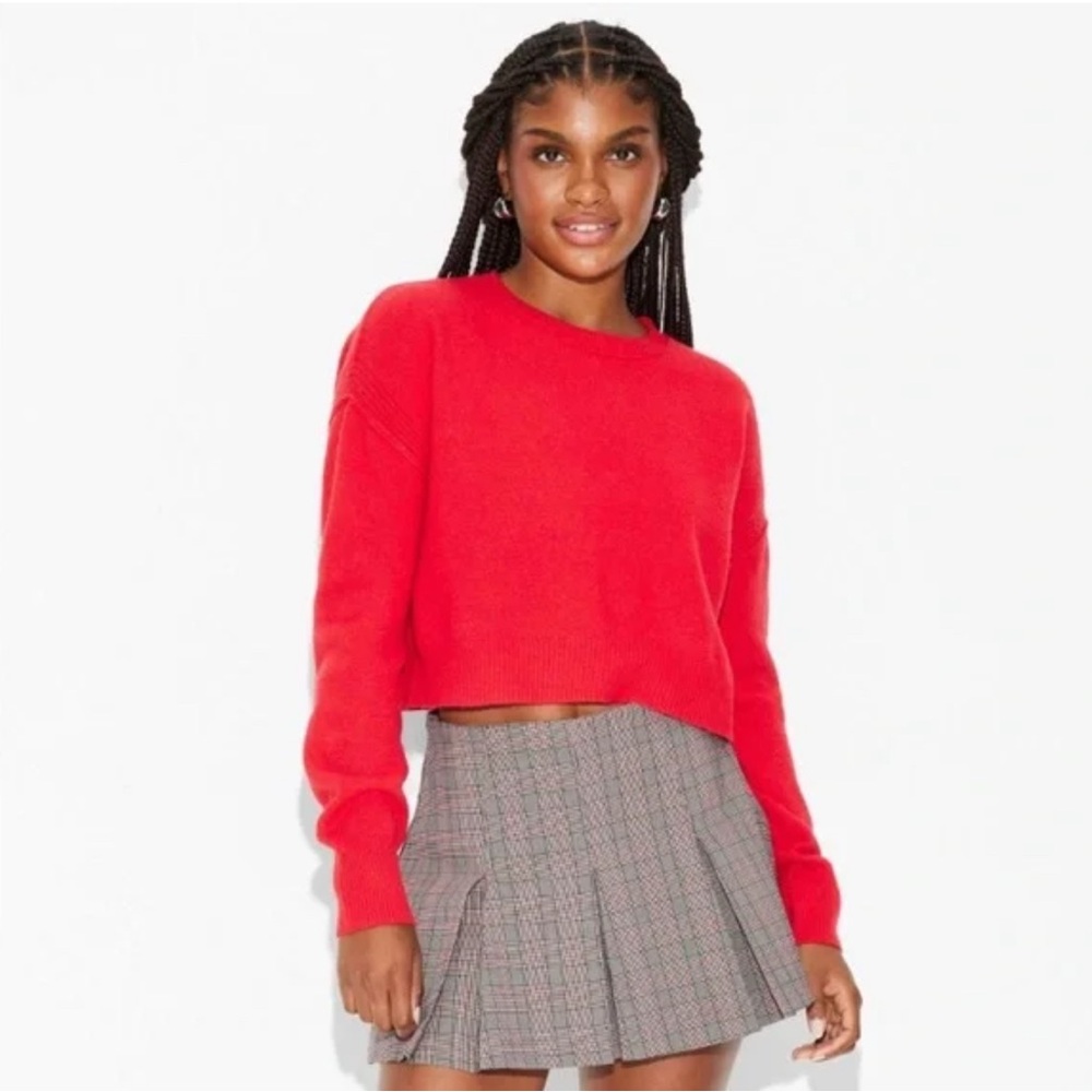 Wild Fable Red Cropped Sweater - XL